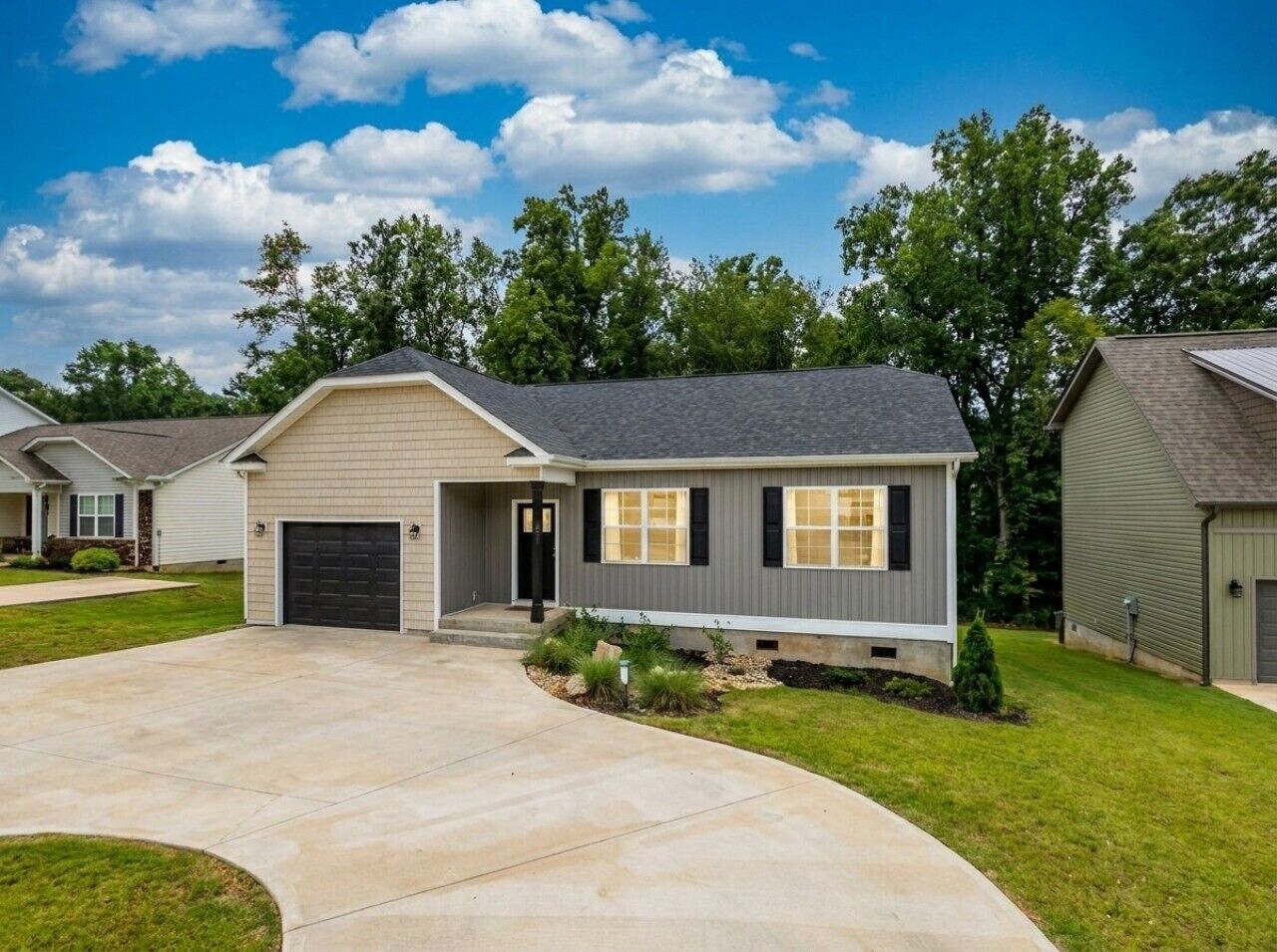quiet neighborhood house