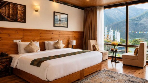 Deluxe Double or Twin Room, Mountain View | Iron/ironing board, WiFi (free) - Hotel River Valley Paro (Paro)