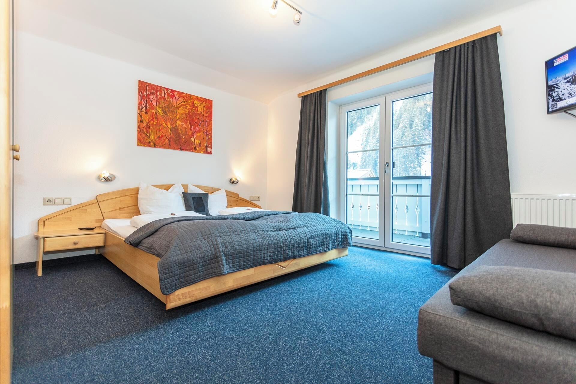 Familienapartment, 2 Schlafzimmer, Balkon, Bergblick | Kostenloses WLAN