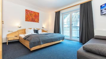 Familienapartment, 2 Schlafzimmer, Balkon, Bergblick | Kostenloses WLAN