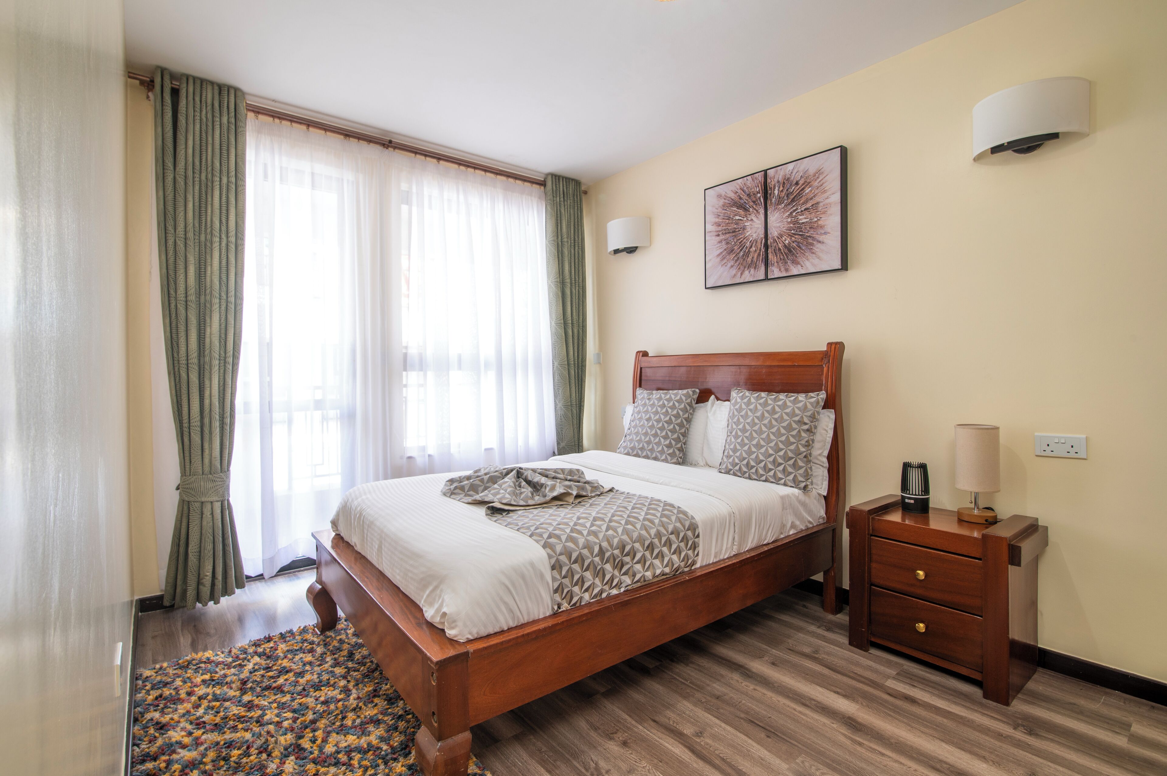 Desk, iron/ironing board, travel crib, WiFi (free)