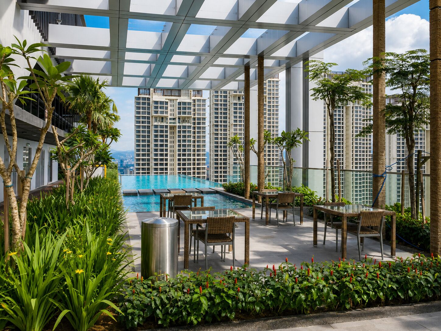 2 outdoor pools