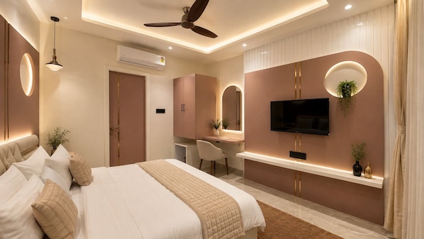 Executive Suite, City View | Desk, laptop workspace, WiFi (free) - Erleen Hotel & Rooftop Restaurant (Indore)
