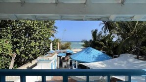 Doppia Deluxe, balcone, vista mare | Parco della struttura