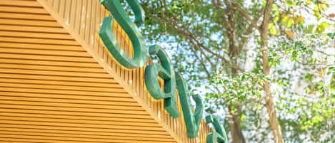 A wooden structure with the word 'Save' prominently displayed.