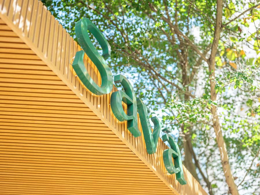 A wooden structure with the word 'Save' prominently displayed.
