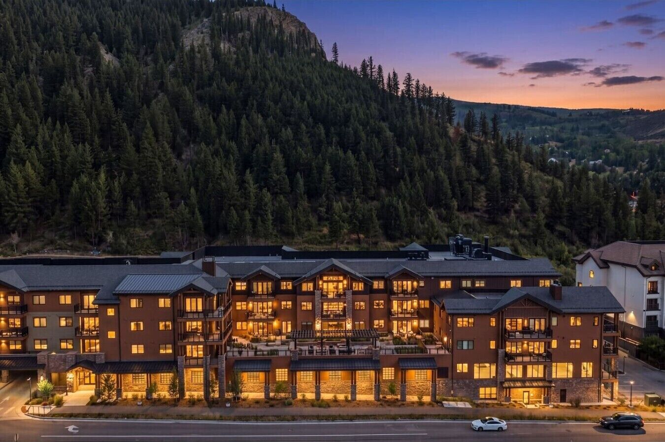 Exterior with views of the bustling heart of the Eagle River Valley