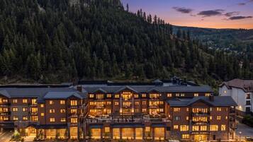 Exterior with views of the bustling heart of the Eagle River Valley
