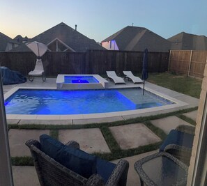Pool - Huge 4 bdrm house in Fate with theater room, Pool table, & private pool/jacuzzi. (Rockwall)