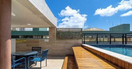 Flat em Joao Pessoa a 150m da Praia Cabo Branco