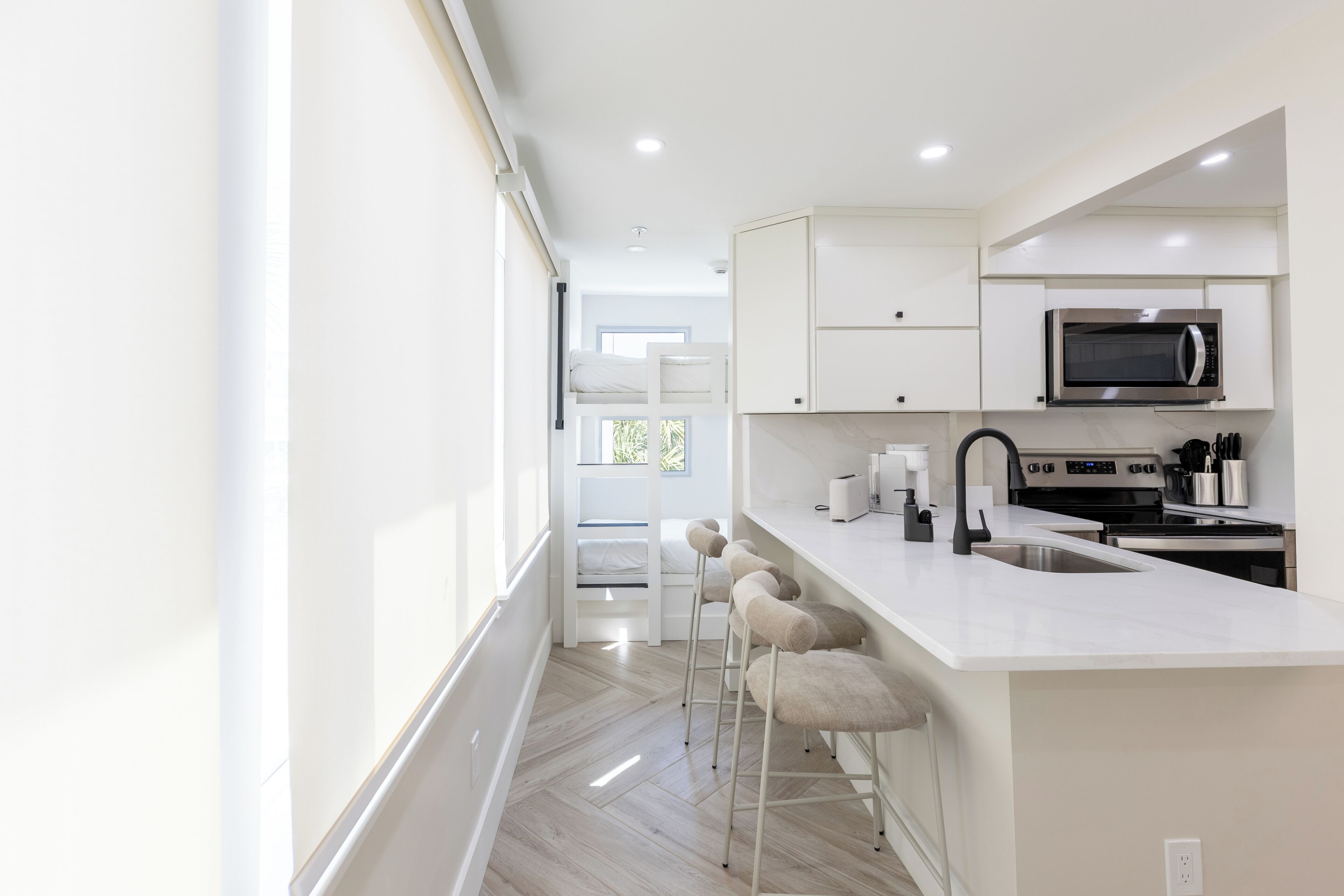 Appartement Design, 1 chambre, cuisine, vue partielle sur l'océan | Cuisine privée