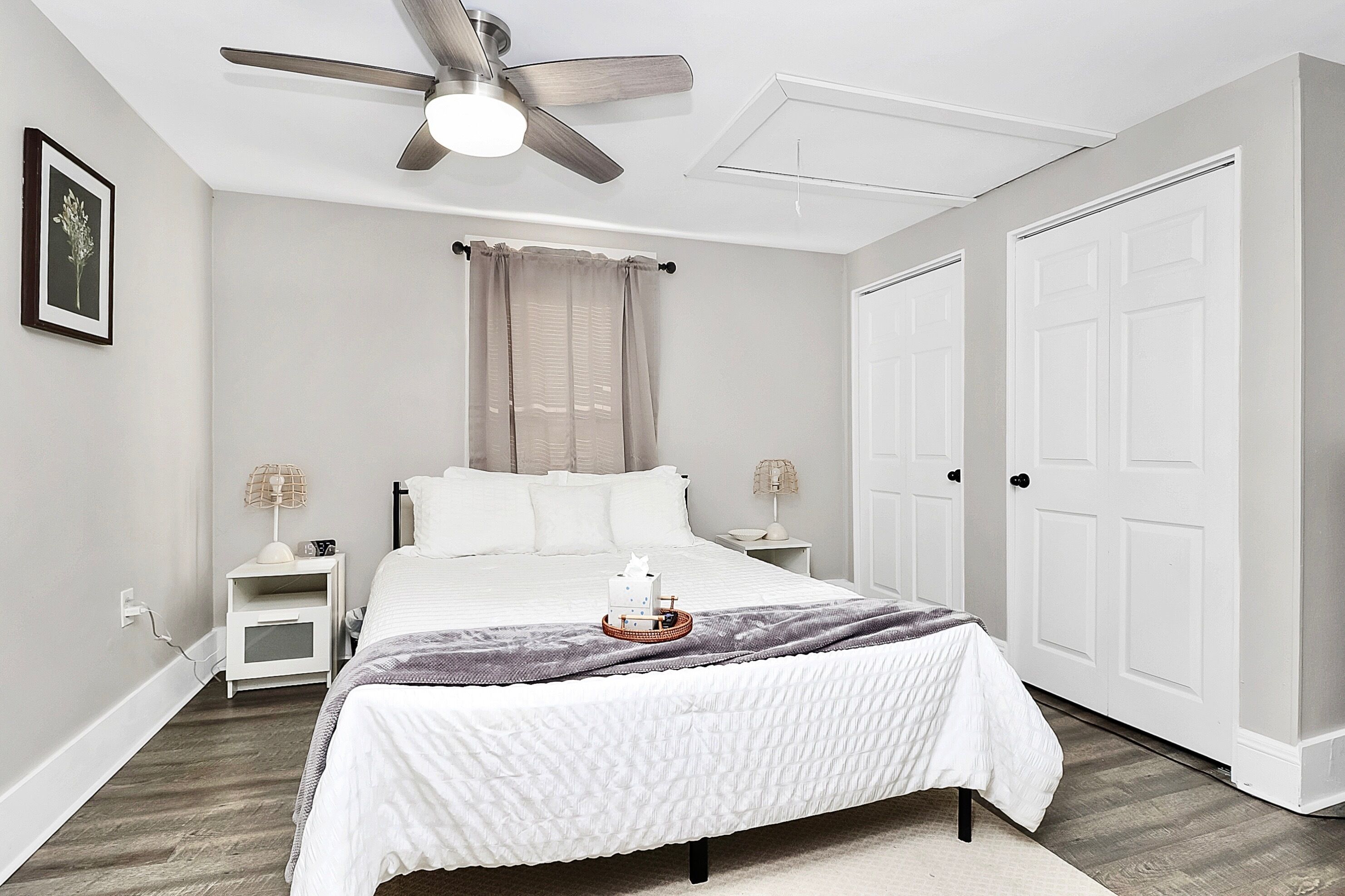2 bedrooms, desk, iron/ironing board, free WiFi