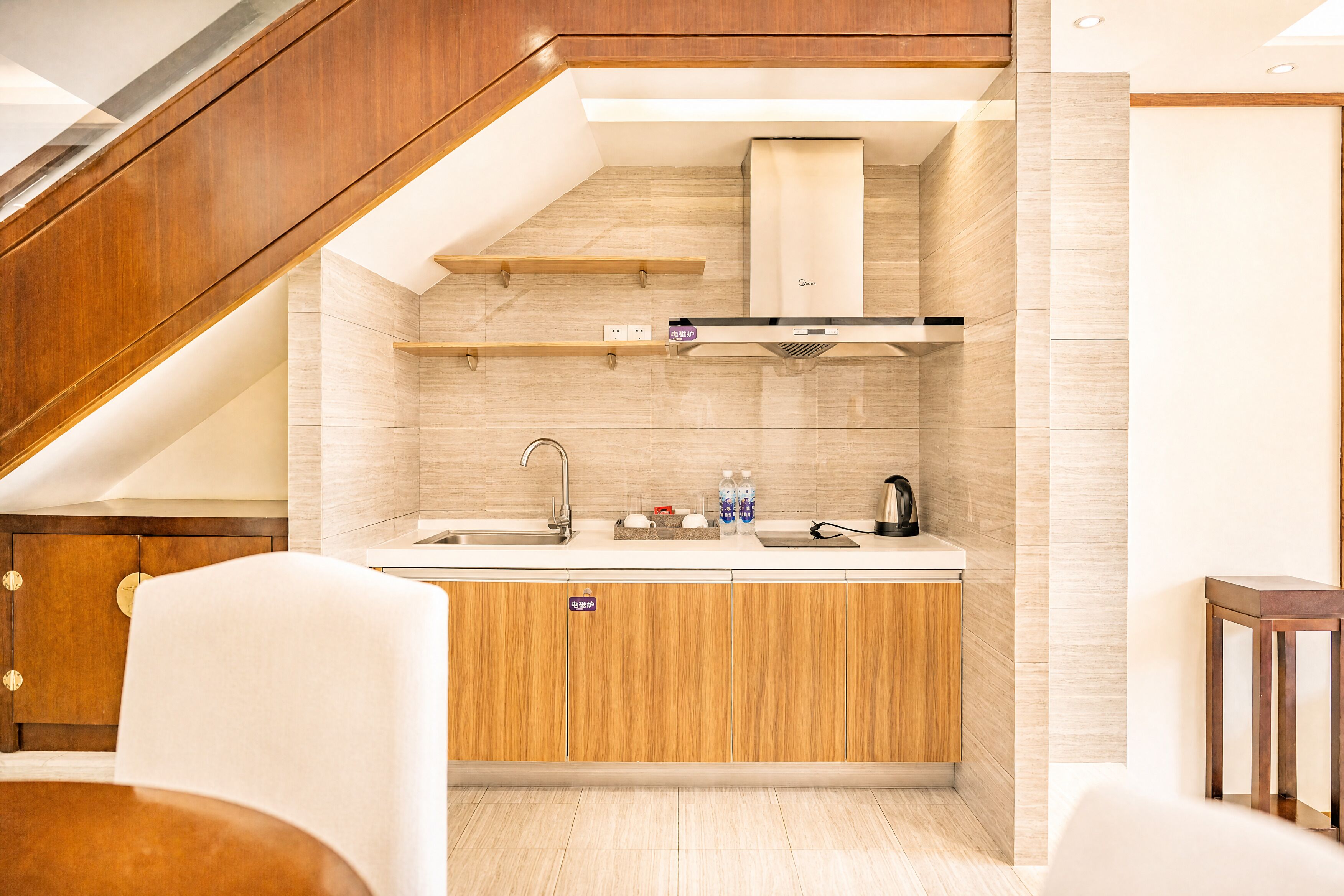 Family Townhome, Courtyard View | Private kitchen | Mini-fridge
