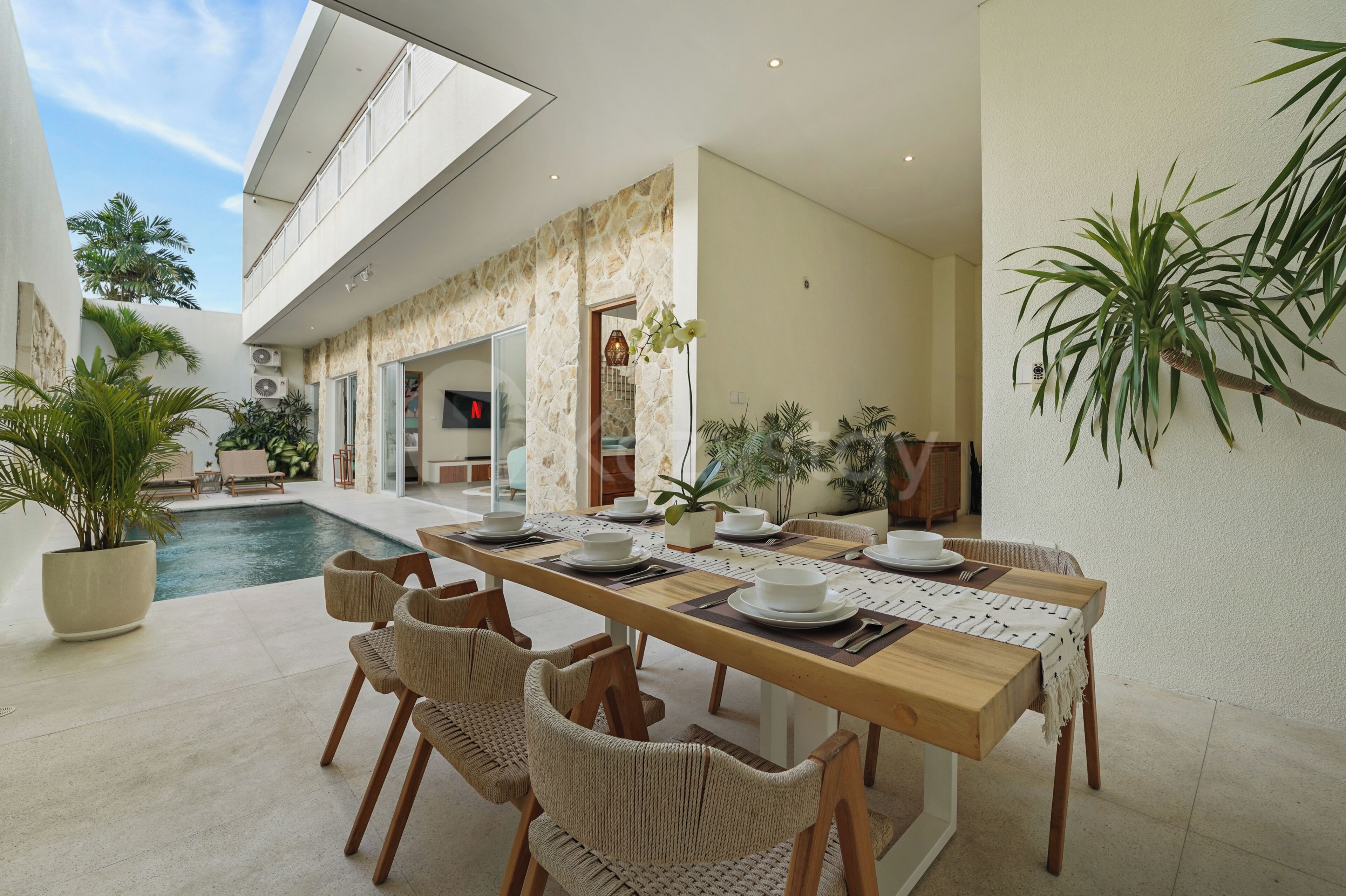 Vila, 3 quartos, vista para o resort | Sala de jantar