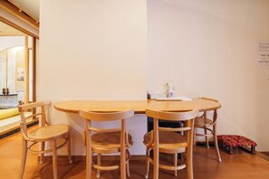 Dining - SERINE OSAKA · 4th Floor | Dotonbori | 80 m² · 3LDK · 2 Bathrooms · 2 Toilets · Sleeps 11 | 1-minute walk to the Glico Sign (Osaka)