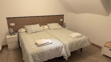 Iron/ironing board, WiFi, bed sheets