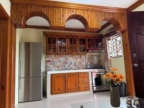 Private kitchen - Charming Studio Apartment in Higuey, Dominican Republic (Higuey)