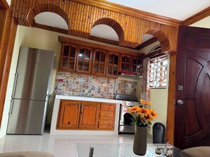 Private kitchen - Charming Studio Apartment in Higuey, Dominican Republic (Higuey)