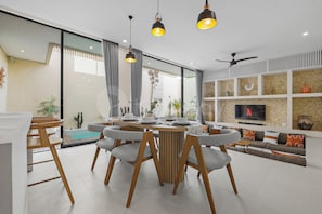 Villa, 3 Schlafzimmer, Poolblick | Esszimmer