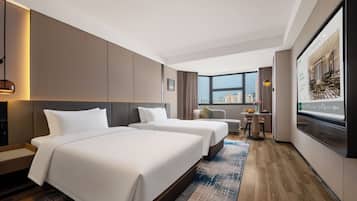 Business Double or Twin Room | Down duvets, desk, laptop workspace, free WiFi