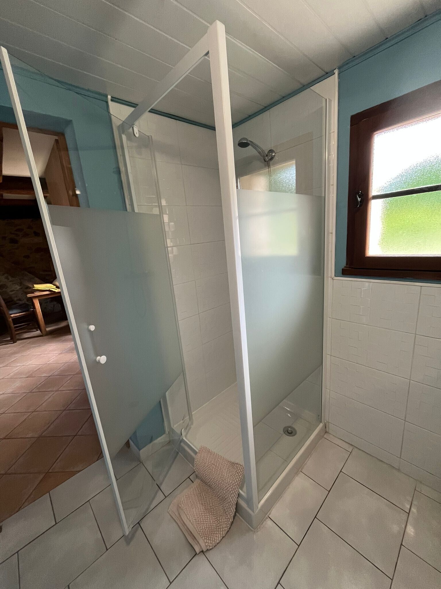Shower, towels