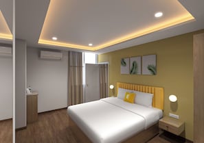 Deluxe Room, City View | Desk, laptop workspace, iron/ironing board (on request), free WiFi - Bloom Hotel Sony Signal (Bengaluru)