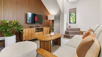 Villa, 2 Bedrooms, Non Smoking | Living area | 43-inch Smart TV with cable channels, Netflix, streaming services