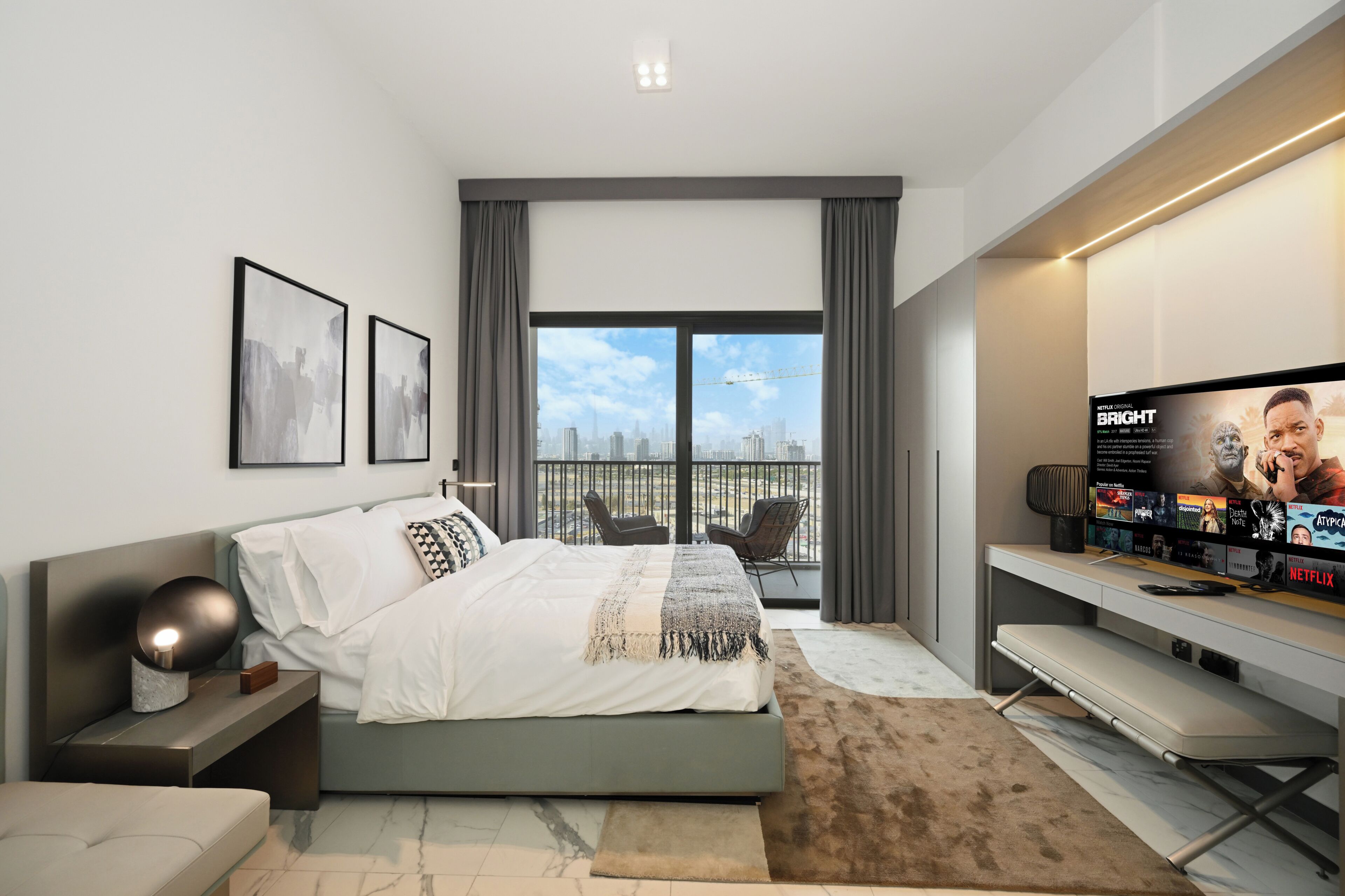 Apartment, Balcony, City View | Seterika/papan seterika, Wi-fi percuma 