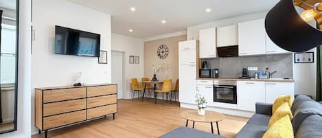 Appartement, vue ville | Coin séjour