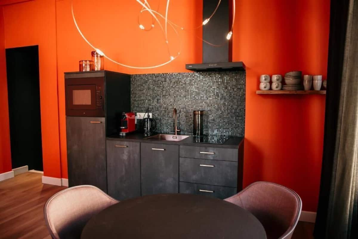 Appartement Deluxe, 1 très grand lit, vue ville | Cuisine privée