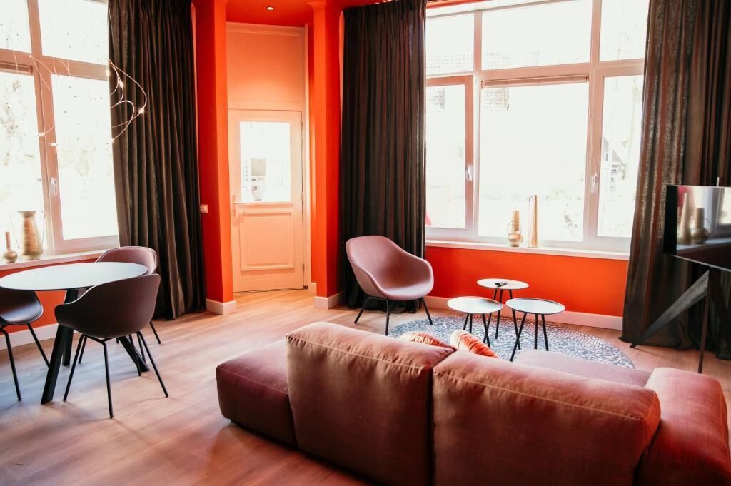 Apartamento Deluxe, 1 cama de matrimonio grande, vistas a la ciudad | Zona de estar