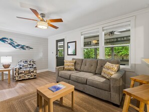 Living Area - Queen Sleeper Sofa - Point Me To Paradise | Cozy Coastal Retreat in Perdido Key with Boat Ramp Access (Perdido Key)
