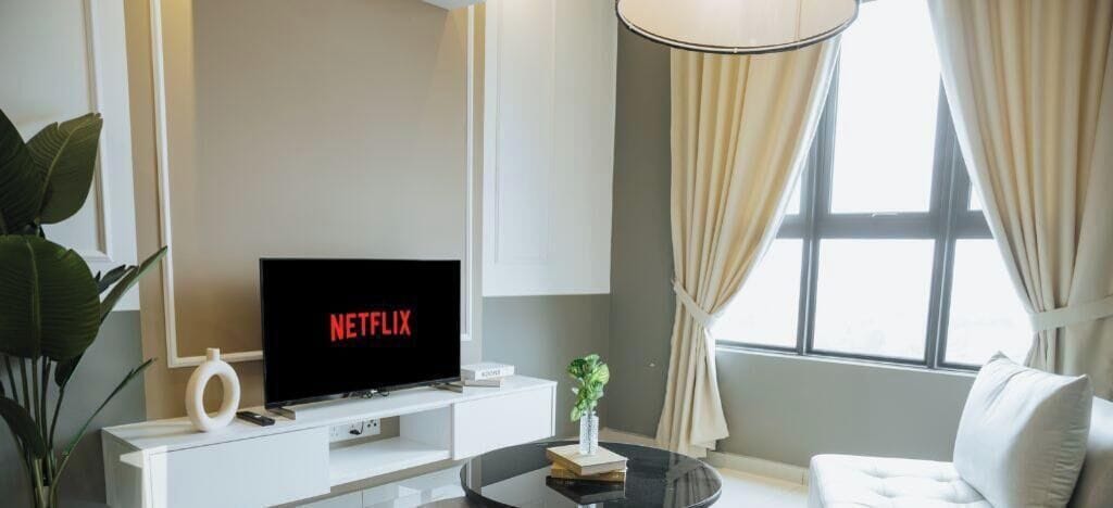 Apartment, 1 Bedroom | Living area | 42-inch Smart TV with cable channels
