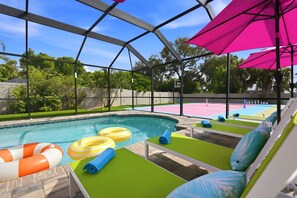 Pool - Full-Size BBall Court & 2x Pickleball Court Resort, Pool, Hot Tub & Mini Golf! (Bradenton)