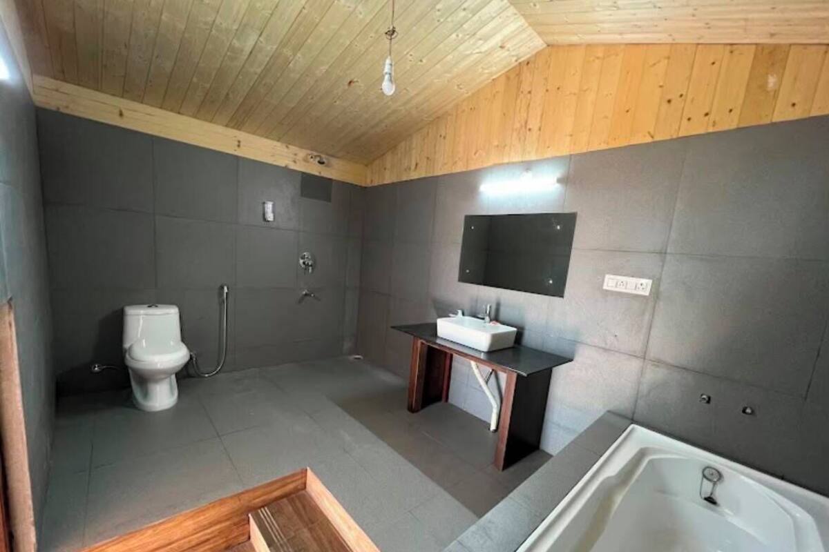 Cottage Luxe, balcon, vue montagne | Salle de bain