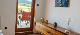 Appartement 'Sollingnest' avec vue sur la montagne, terrasse partagée et Wi-Fi