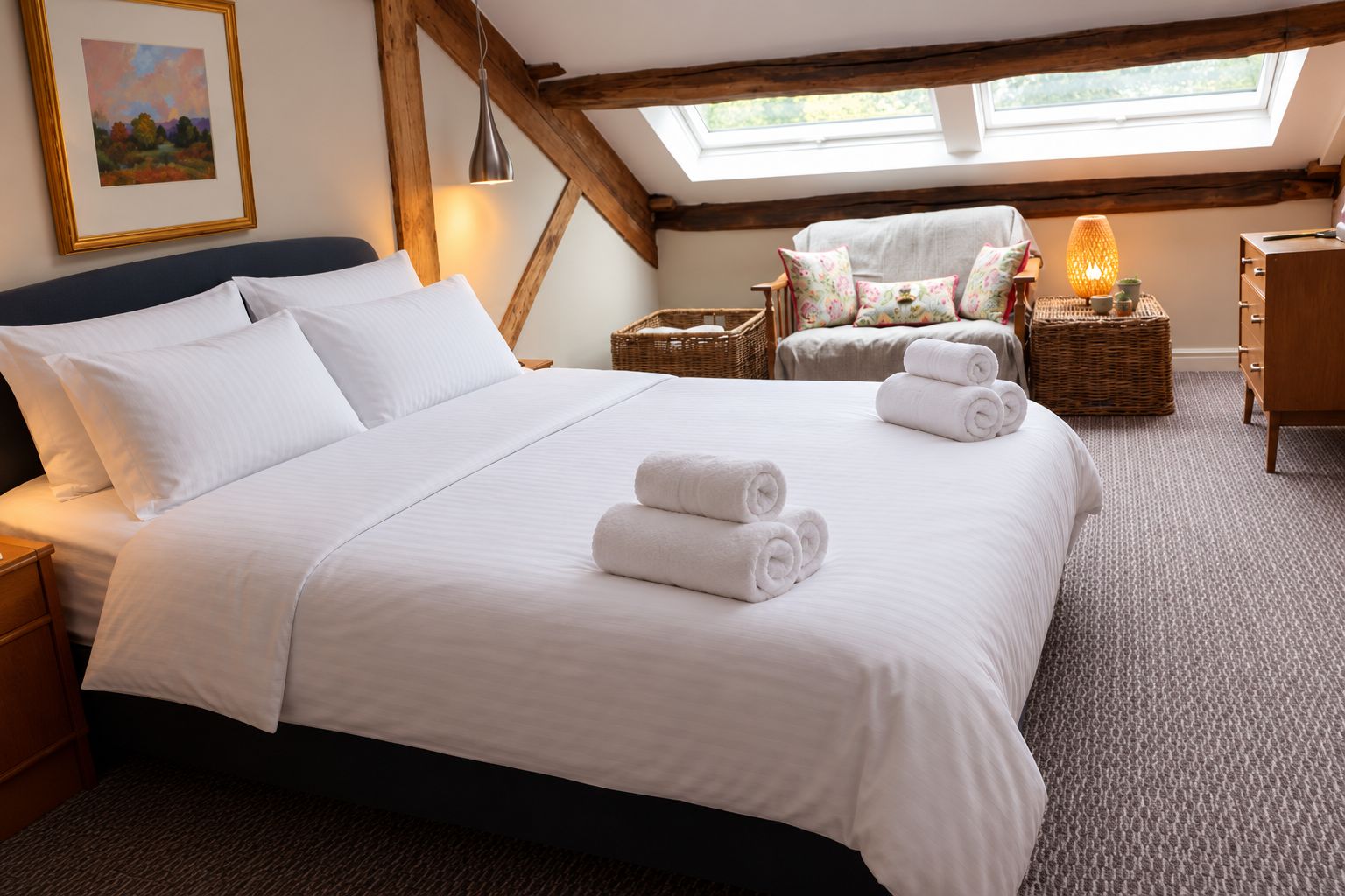 2 bedrooms, iron/ironing board, WiFi, bed sheets