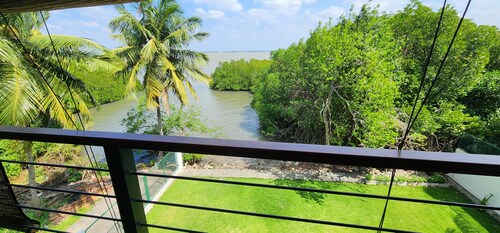The Mangrove Sanctuary: A boutique lagoon villa with 2 AC rooms & a restaurant