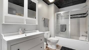 Towels, soap, toilet paper