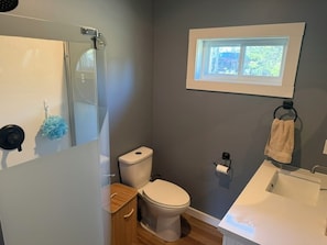 Shower, hair dryer, towels, soap - Gateway to the North: Legendary Rivers, Epic Trails & 180 Acres to Yourself (Hazleton)
