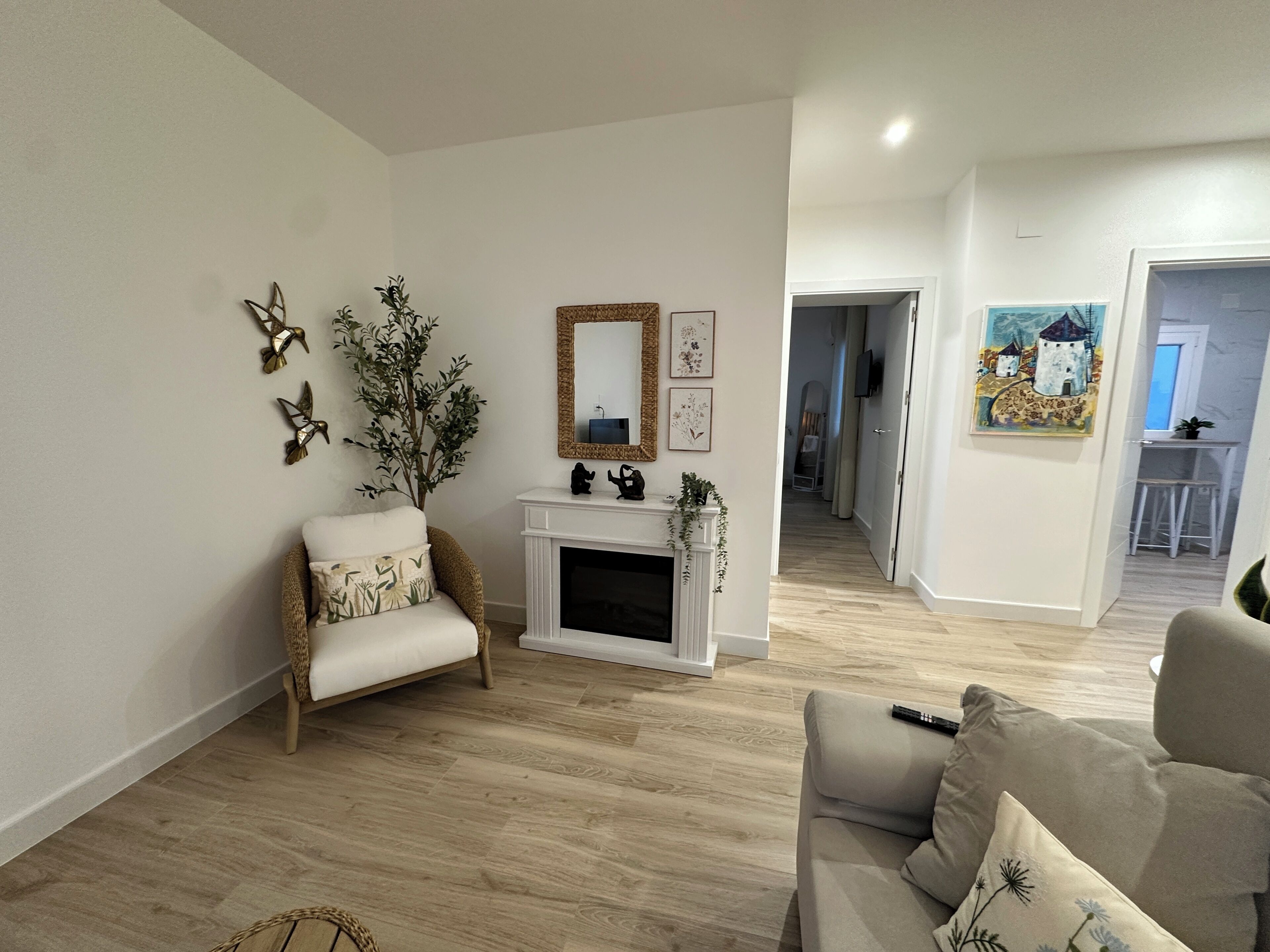 Apartamento Confort, patio, vistas a la ciudad | Zona de estar