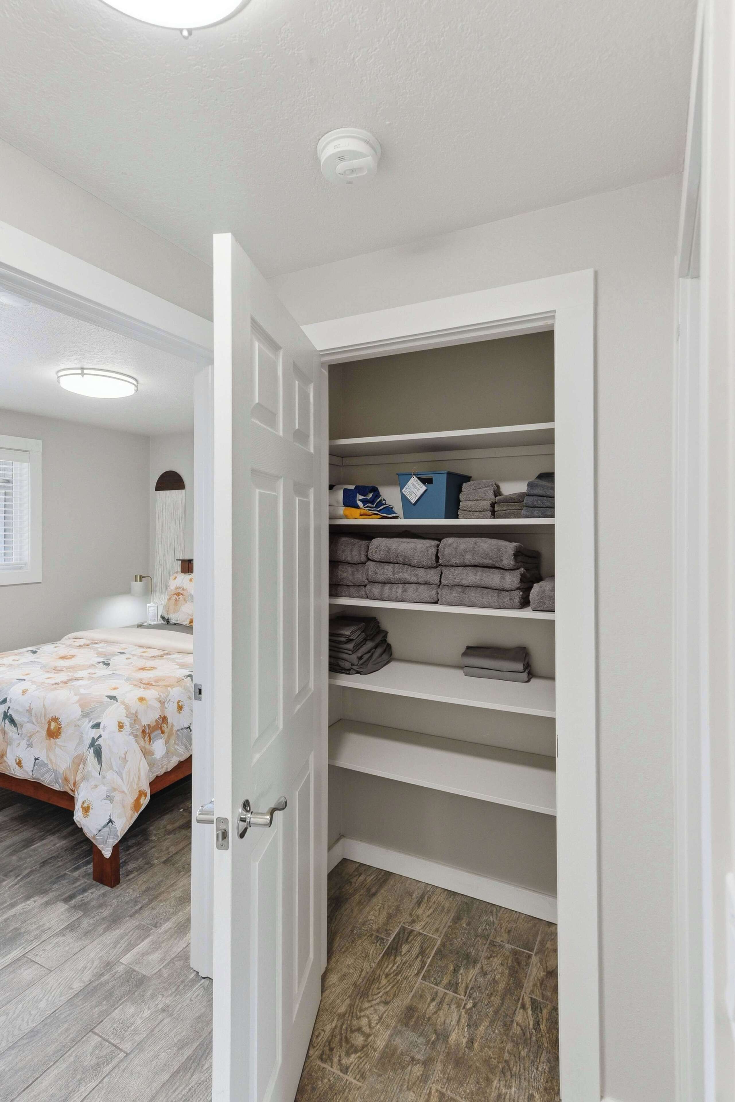 2 bedrooms, iron/ironing board, travel crib, WiFi