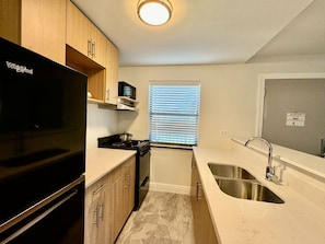 Private kitchen - Cozy One Bedroom Suite with Two Double Beds In the Heart of Boynton/Delray Beach (Boynton Beach)