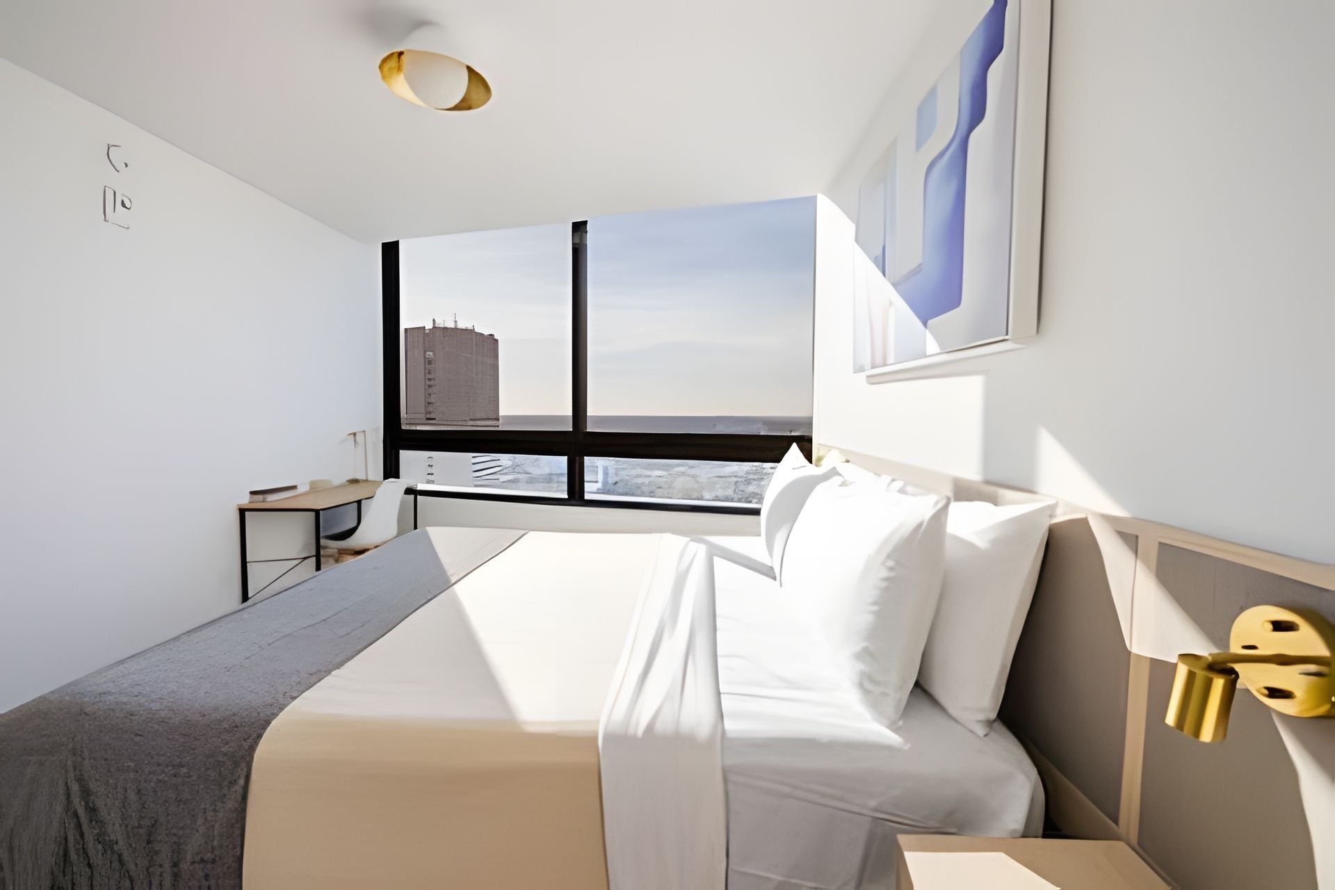 Superior Apartment | Desk, laptop workspace, blackout drapes, soundproofing