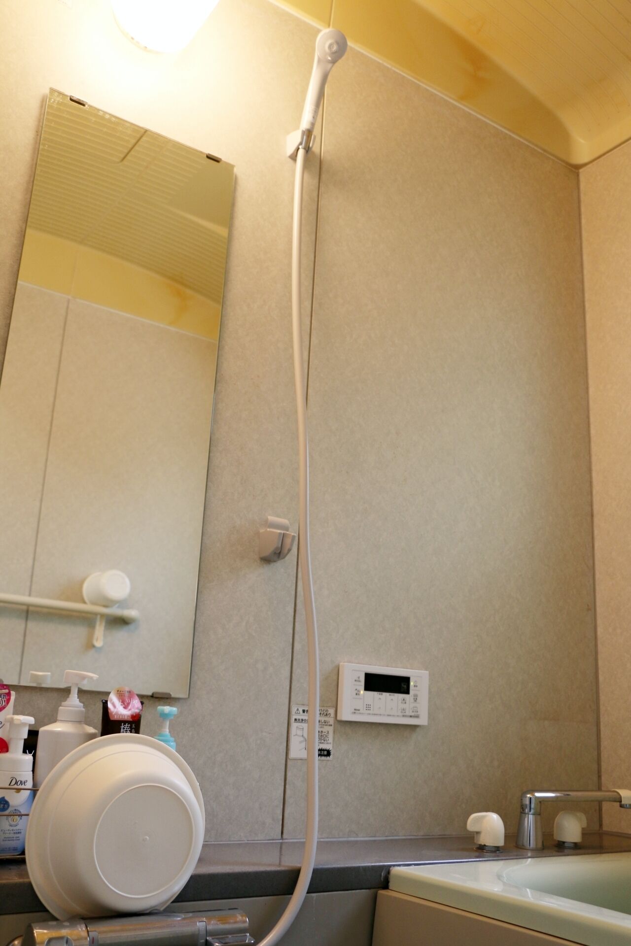 ヘアドライヤー、石鹸、トイレットペーパー