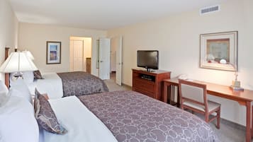 2 bedrooms, in-room safe, iron/ironing board, WiFi