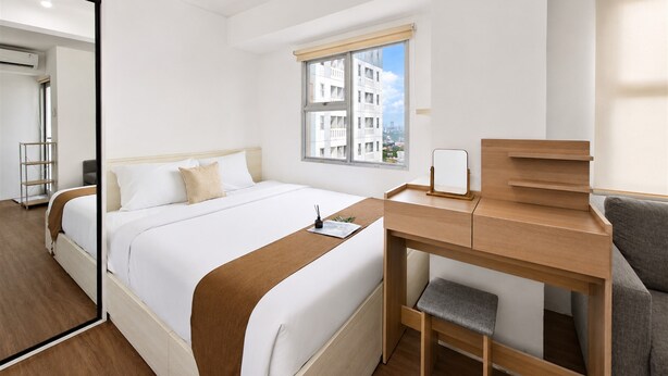 Room - Peaceful And Restful Studio Room At Apartment Urbantown Serpong (Tangerang)