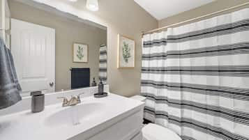 Hair dryer, towels