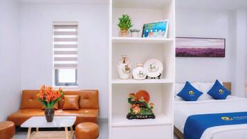 Departamento estándar, 1 cama King size, vista al jardín | Escritorio y wifi gratis