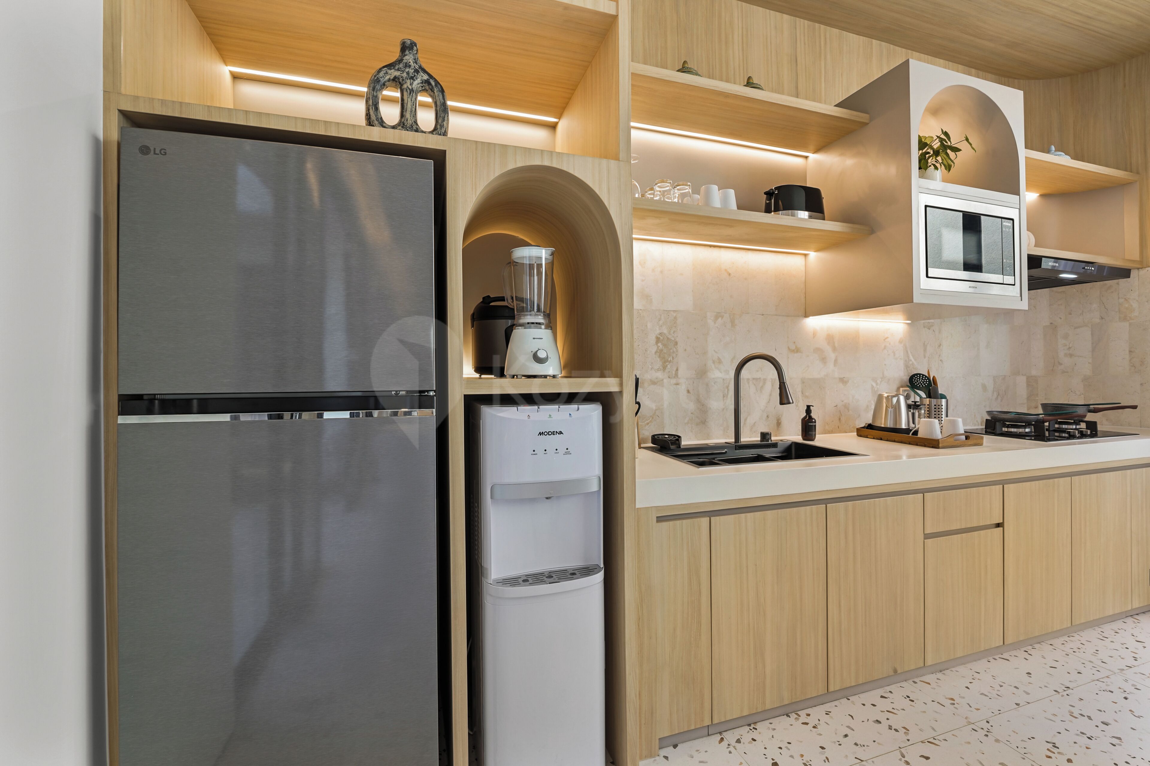 Villa, 3 habitaciones, vista a la alberca | Cocina privada